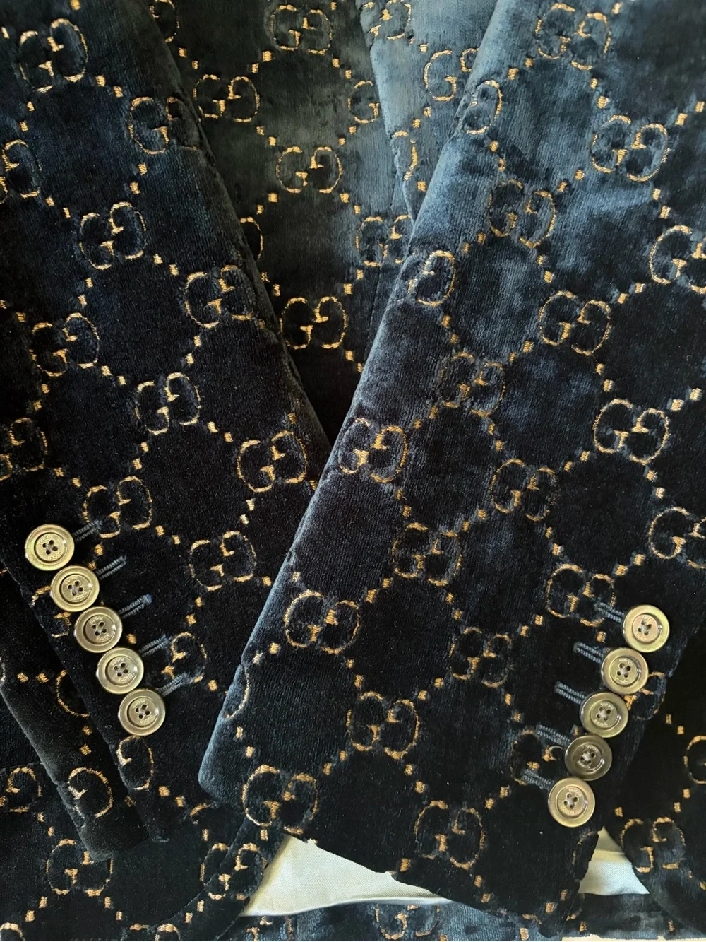 Gucci Men’s Gg Velvet Blazer size 50R $3500